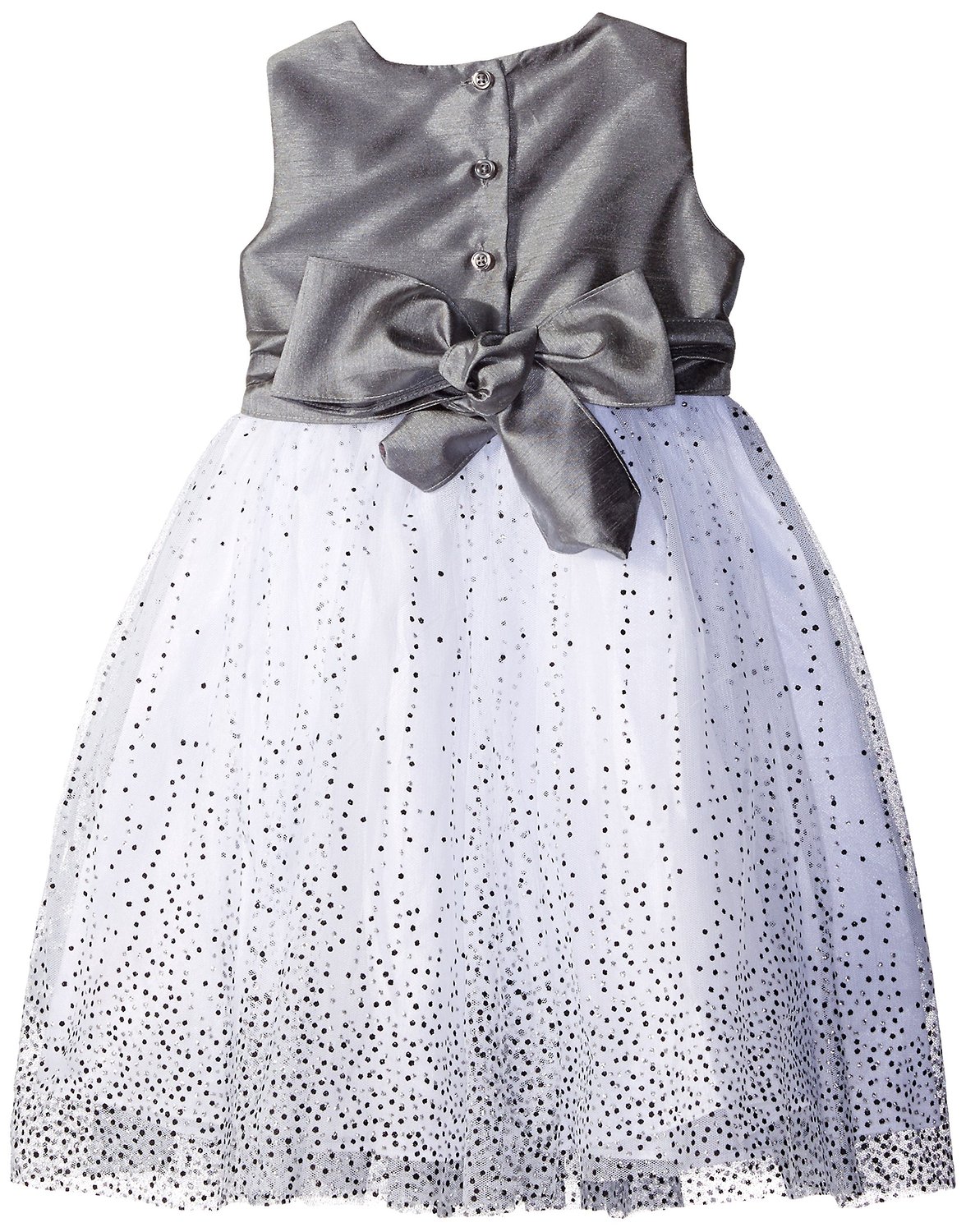 Vestido con top en tafeta y falda en tul