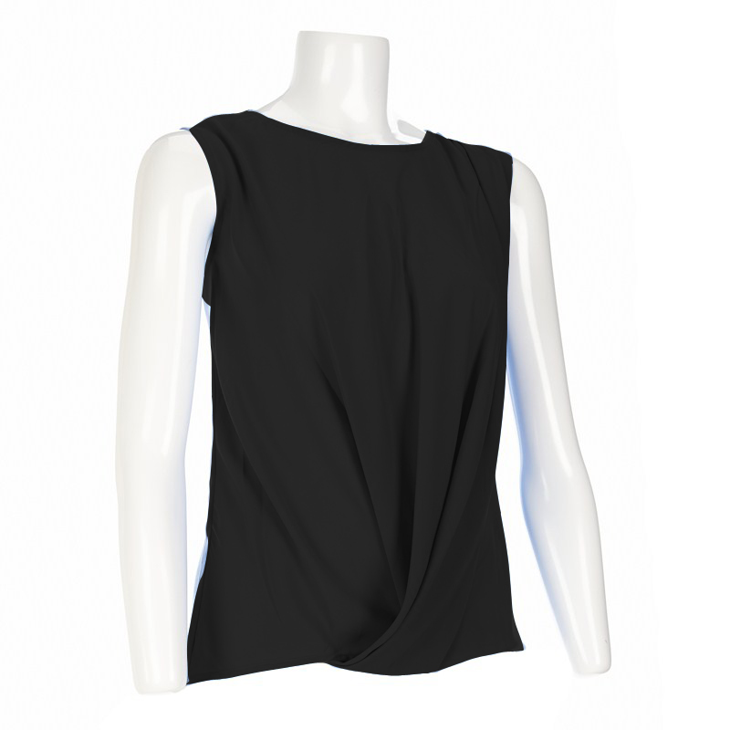 Blusa en gasa negra