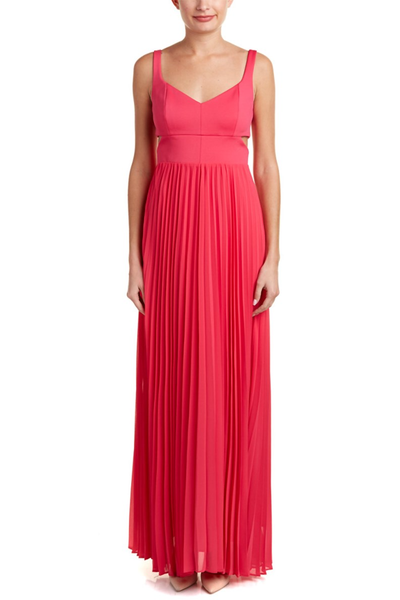 Vestido con falda plisada
