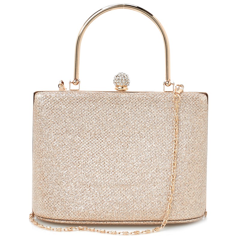 Cartera glitter dorada