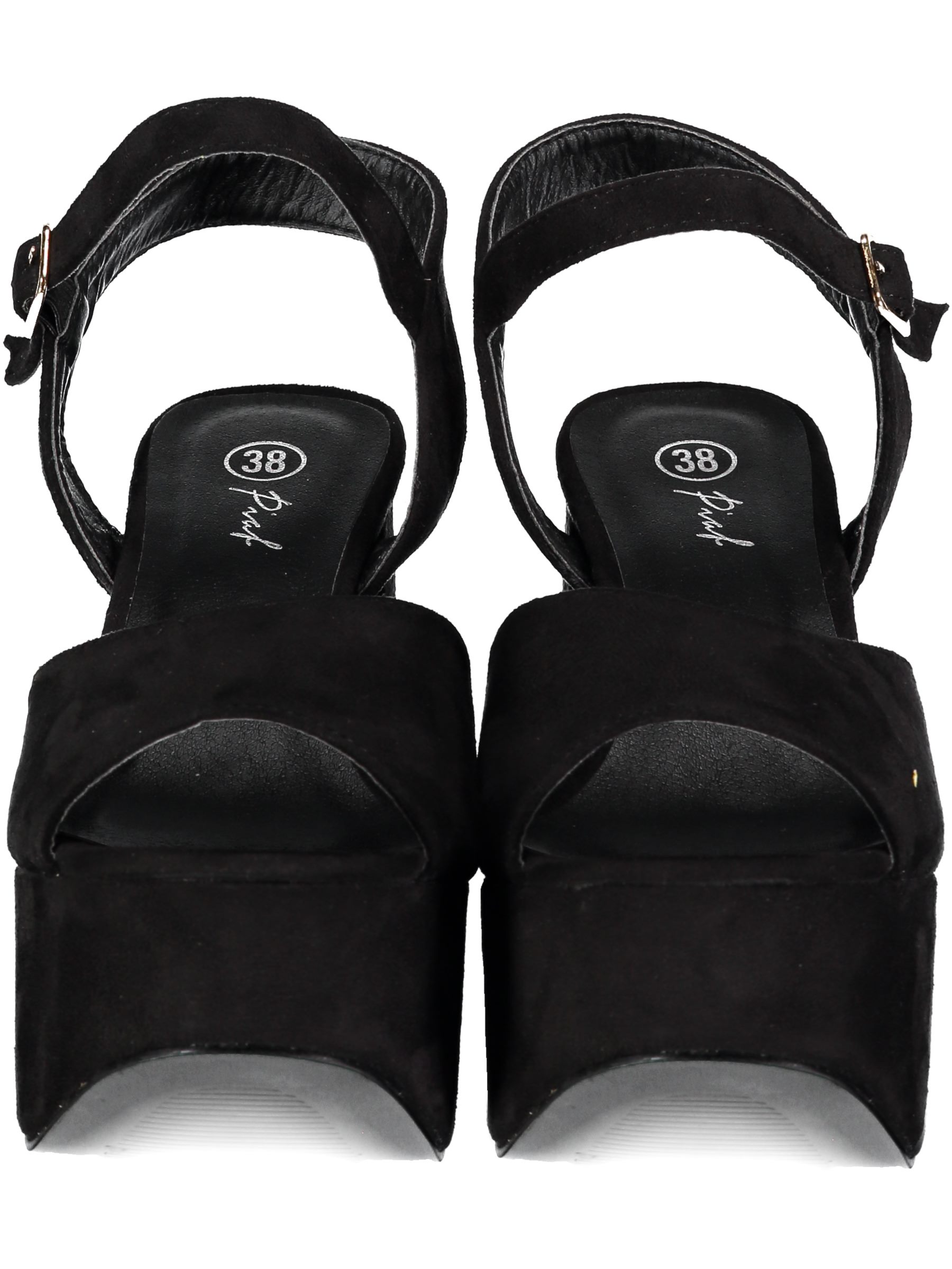 Sandalias con taco grueso y plataforma
