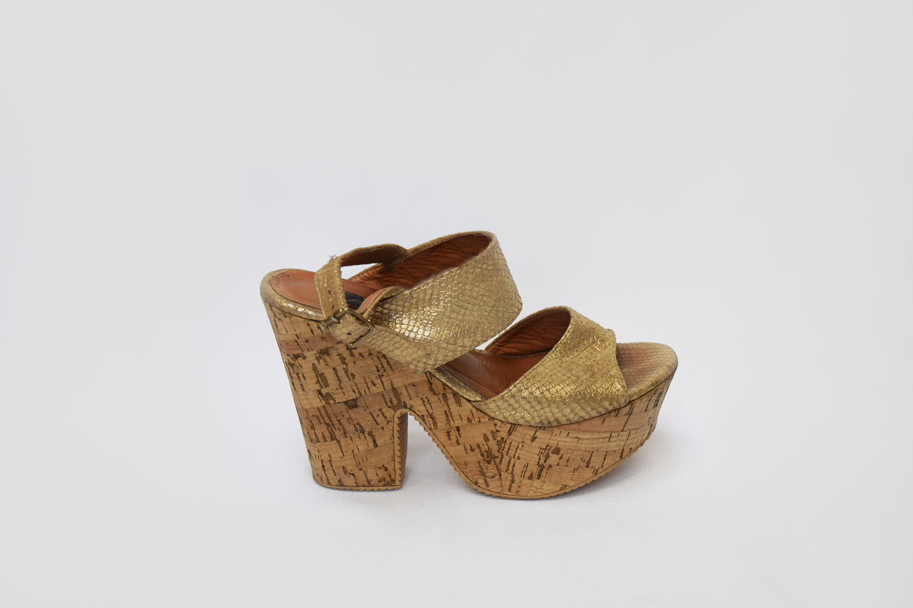 Sandalias con plataforma de corcho