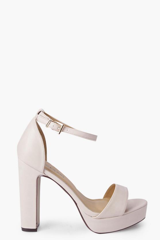 Sandalias con taco gueso y plataforma