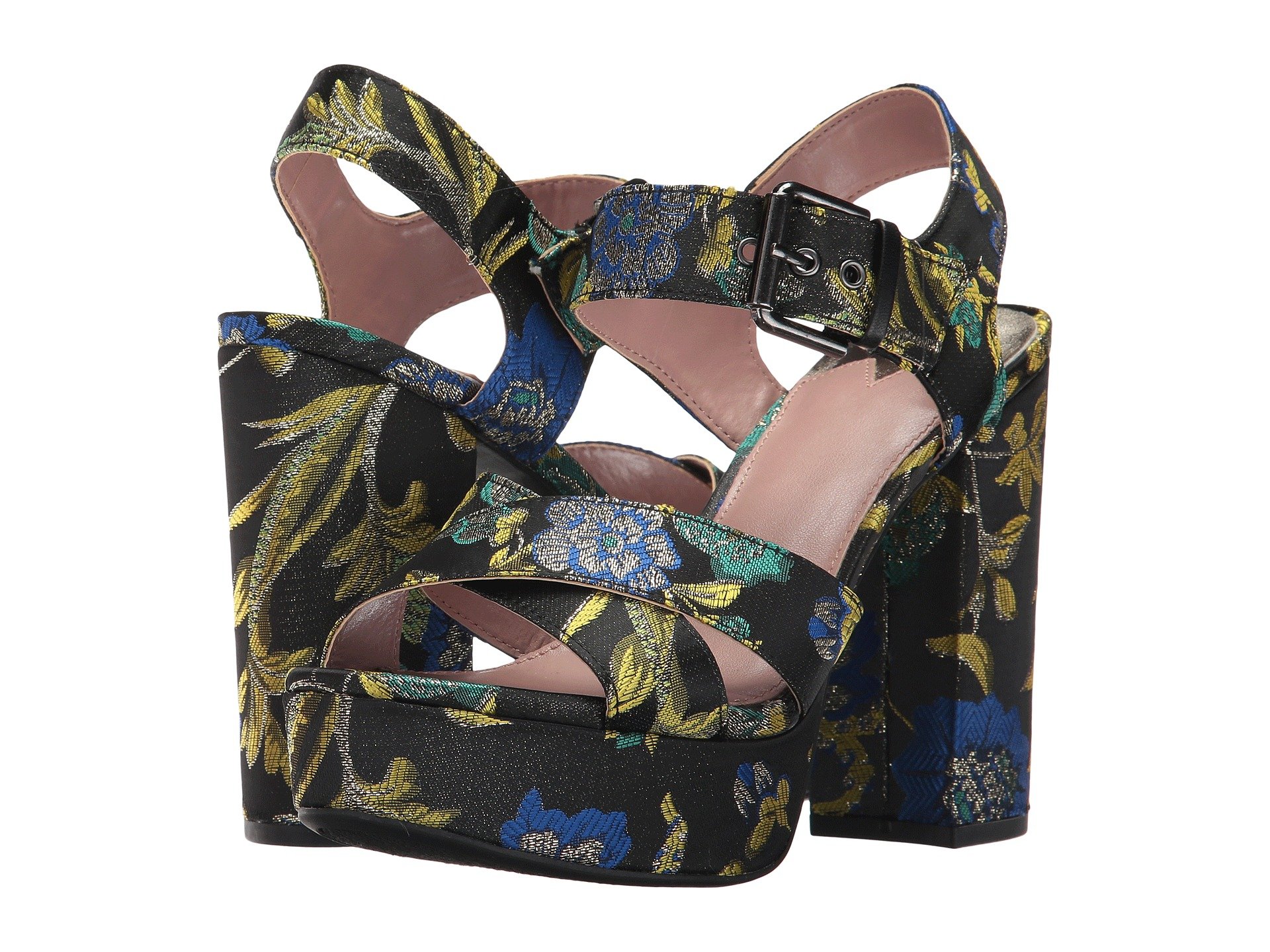 Sandalias con taco grueso y plataforma