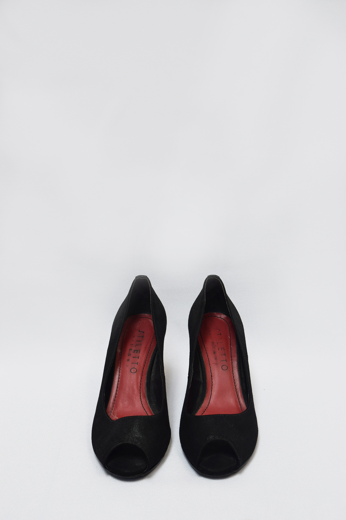 Zapatos boca de pez negros