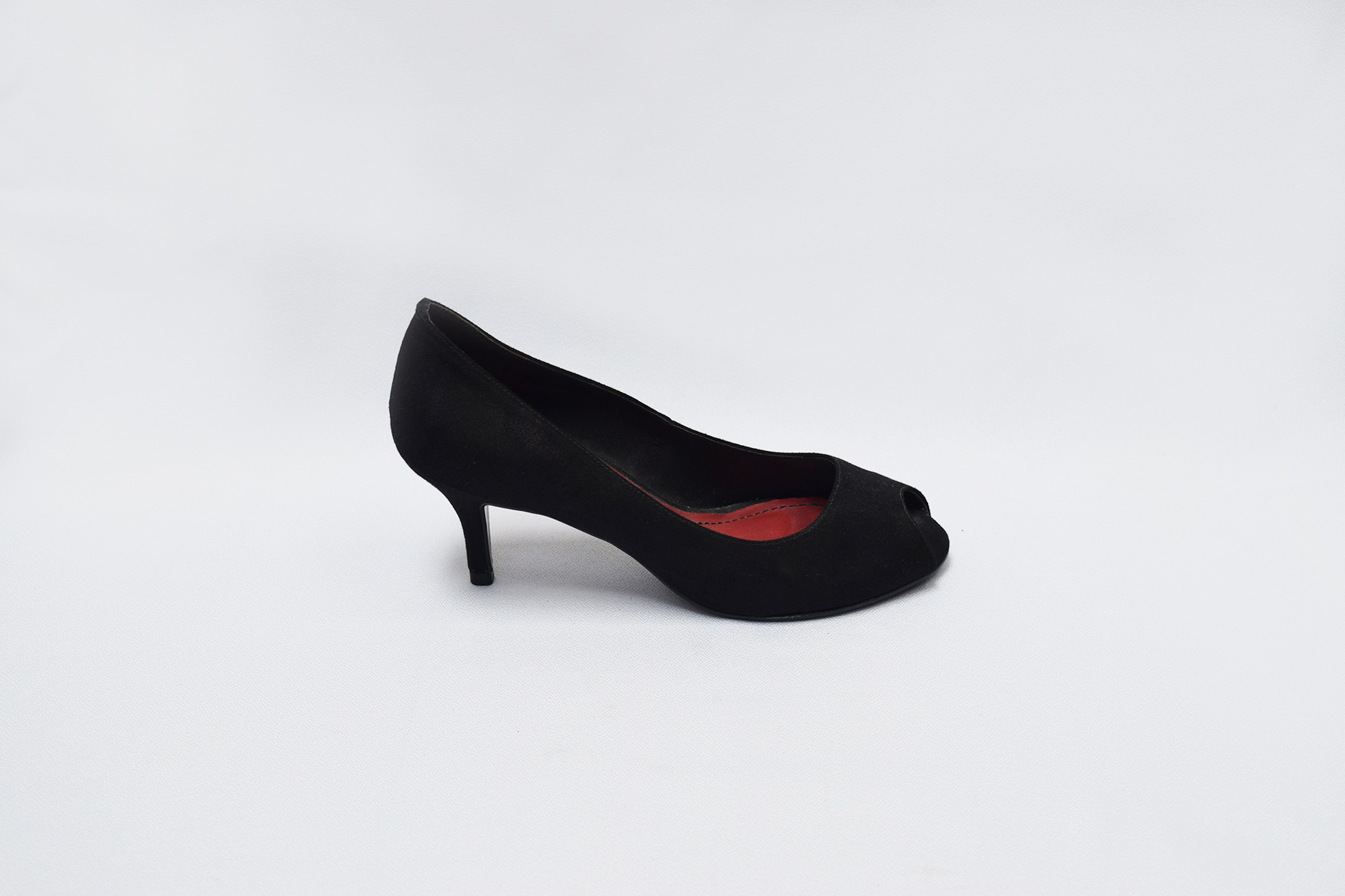 Zapatos boca de pez negros